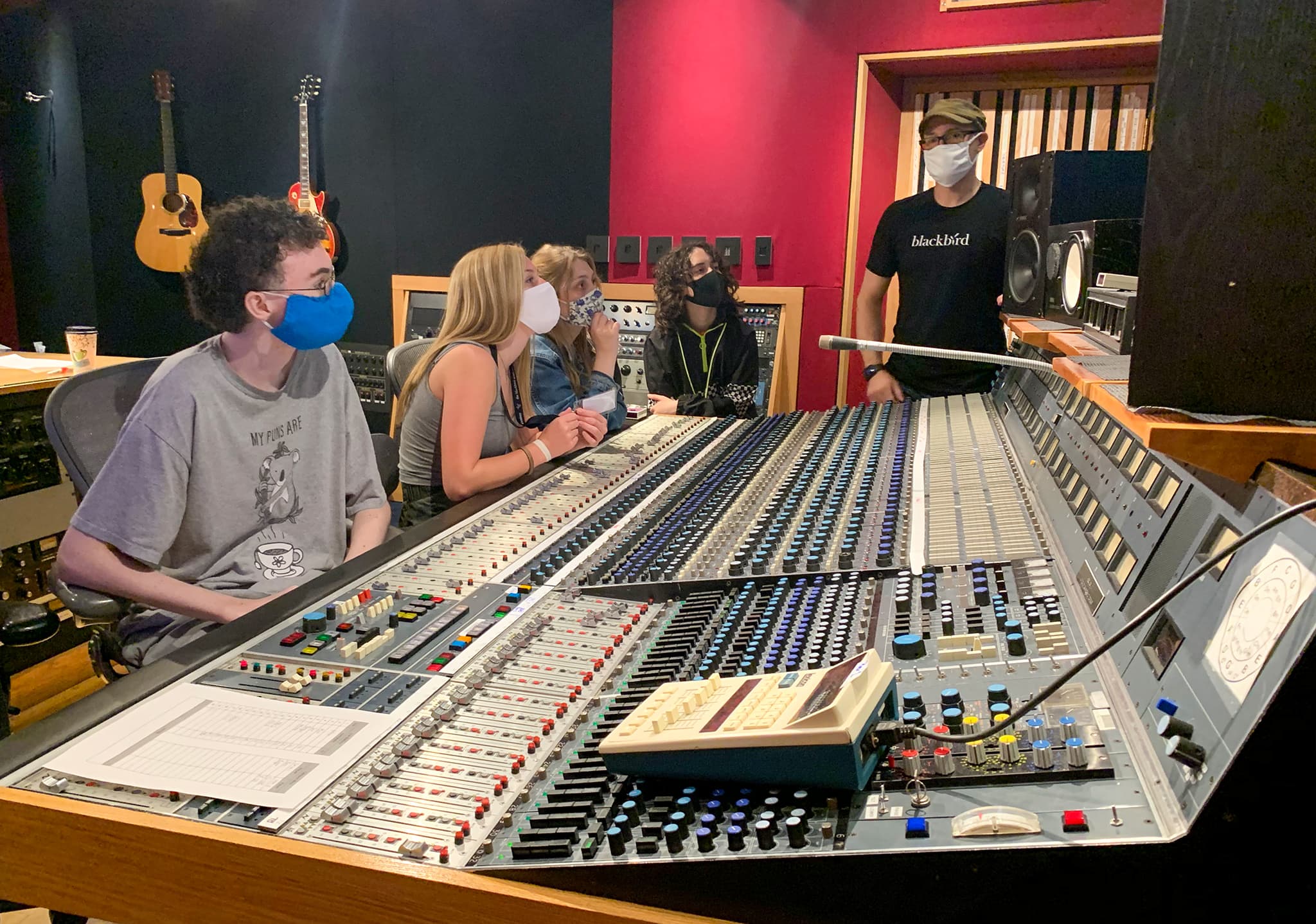 campers at the neve 8078 console